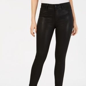 Article of Society black coated jeans in size 27